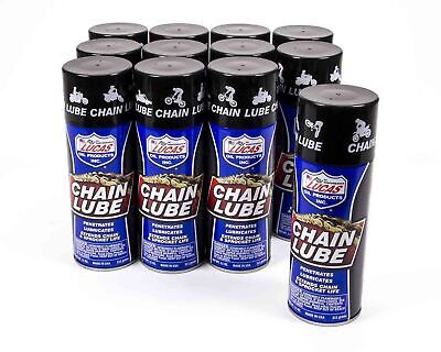 Lucas Oil Chain Lube 11.00 oz Aerosol Case of 12 P/N 10393-12