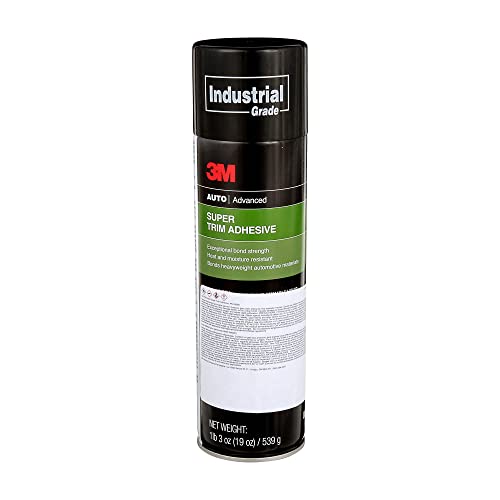 3M Super Trim Adhesive 08090, Clear Color, Lightweight, Long Bonding, Easy To Apply, 19 oz