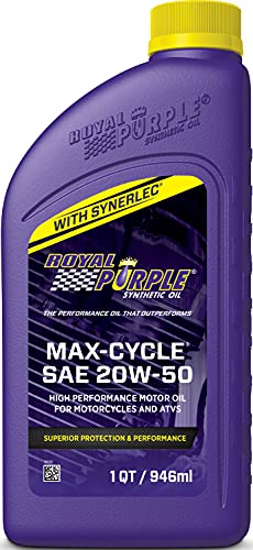 Royal Purple Max Cycle 20W-50 High Performance Synthetic Motorcycle Oil