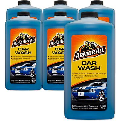 Car Wash Soap by Armor All, Foaming Car Wash Supplies, 24 Fl Oz Each, 6 Pack