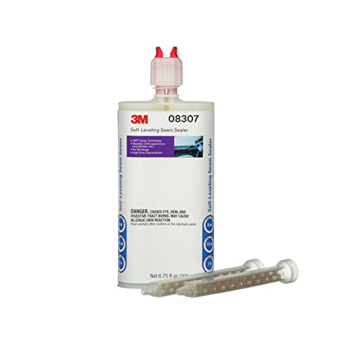 3M Self-Leveling Seam Sealer, 08307, Two-Part, Quick-Curing Epoxy, 200 mL/6.75 fl oz Cartridge