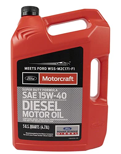 Ford Genuine Fluid XO-15W40-5QSD SAE 15W-40 Super Duty Diesel Motor Oil - 5 Quart Jug