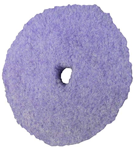 Presta PACE Purple Foamed Wool Heavy Cut Pad  6.5 / Works on Harder Clears with PACE Heavy Cut Compound / Cuts Like Wool and Polishes Like Foam (890197)