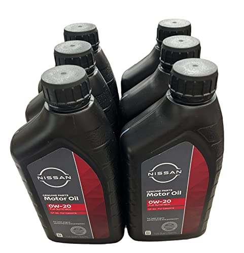 New Genuine Nissan Engine Oil 0W-20 6 Quarts Synthetic OE 999PK000W20N