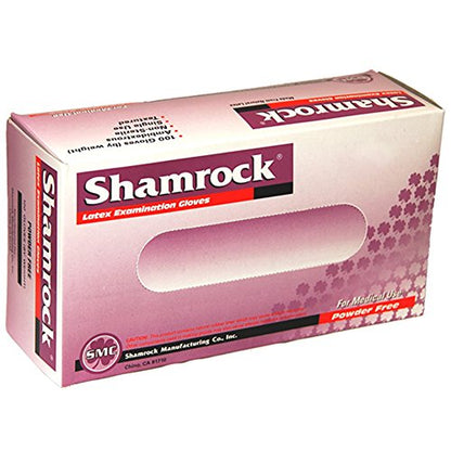 Shamrock Medical Grade Examination Glove, 4.5 mil -5 mil, Powder-Free, Textured Rubber Latex, Non Sterile