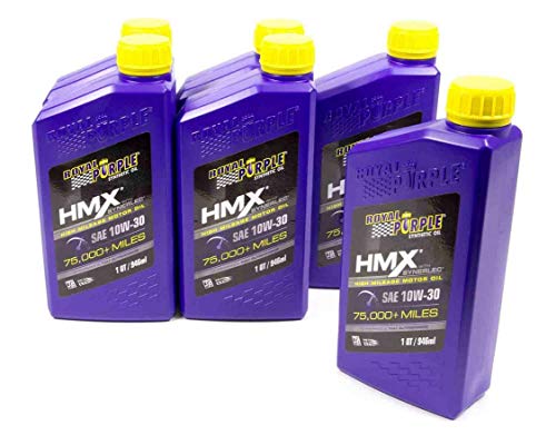 Royal Purple (11746-6PK HMX SAE 10W-30 High-Mileage Synthetic Motor Oil - 1 Quart, (Case of 6)