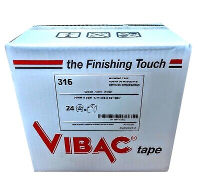 1.5 inch (36mm X 55m) Premium High Performance Automotive Green 316 Masking T...