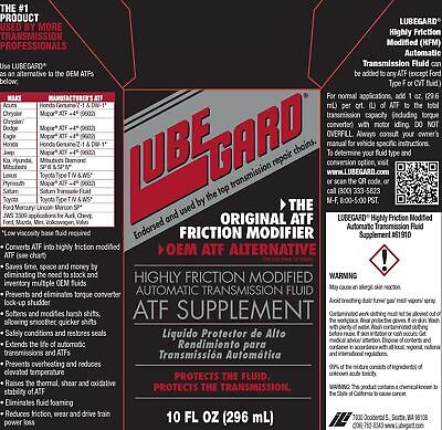 Lubegard 61910 Highly Friction Modified ATF Supplement, 10 oz.