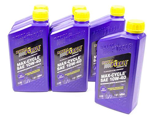 Royal Purple 06315 Max Cycle Motorcycle Oil; 10W40-6 pack