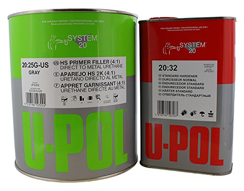 U-Pol 1 Gallon (4.2 Voc) High Solids High Build Urethane Primer Kit With Standard (60 To 95 F) Temperature Hardener