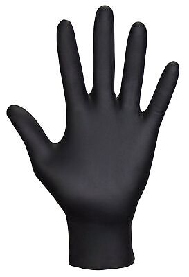 Raven Powder Free Nitrile Disposable Gloves | 7 Mil - Lg | Latex Free, Chemic...