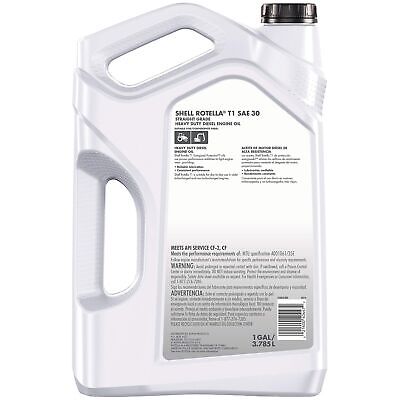 Rotella 550045380-3PK T1 30 Cf/CF-2 Motor Oil, 1 Gallon, 3 Pack