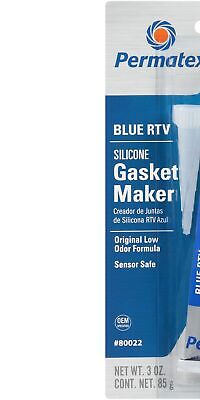 Permatex 80022 Sensor-Safe Blue RTV Silicone Gasket Maker, 3 oz. Tube