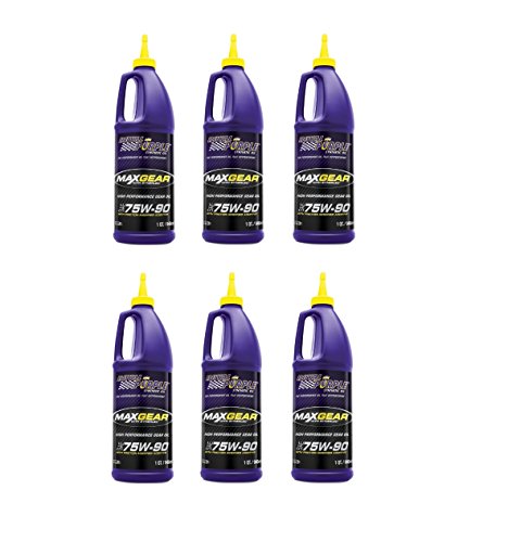 Royal Purple 01300 Max-Gear Synthetic Gear Lube Oil 75W90 Pack of 6 Quarts