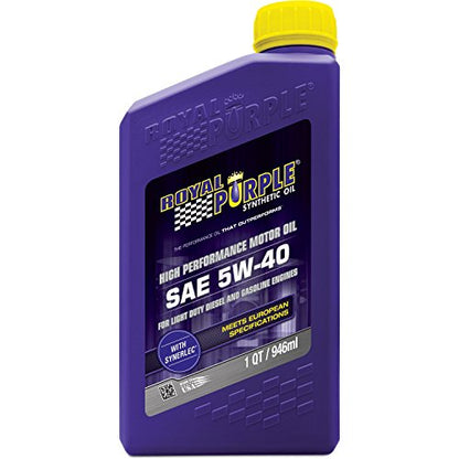 Royal Purple API-Licensed SAE 5W-40 High Performance Synthetic Motor Oil