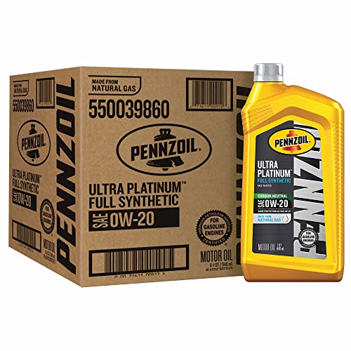 Pennzoil Ultra Platinum Full Synthetic 0W-40 Motor Oil (1 Quart, Case of 6)
