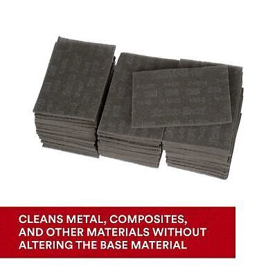 3M Scotch-Brite Ultra Fine Grade 7448B Hand Pad, Case of 60, 6 in x 9 in Hand...