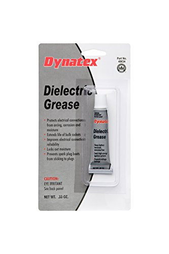 Dynatex 49634 Dimethyl Polysiloxane Dielectric Grease, 0.33 oz Tube, -40 to 400 Degree F, Translucent (Pack of 12)