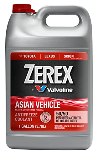 Zerex Asian Vehicle Red Silicate and Borate Free 50/50 Ready-to-Use Antifreeze/Coolant 1 GA