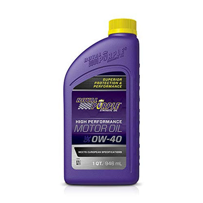 Royal Purple API-Licensed SAE 0W-40 High Performance Synthetic Motor Oil