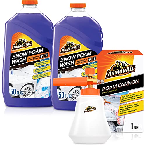 Armor All Foaming Car Wash Foam Cannon Kit, pH Balanced Foaming Car Wash with Foam Sprayer Kit, 1 Each