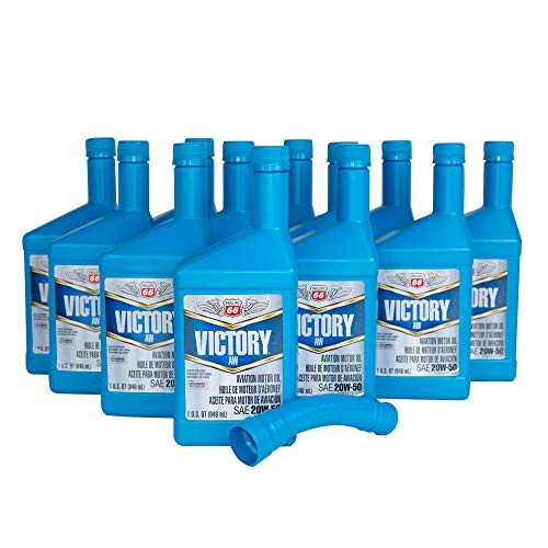 Phillips 66 Victory AW 20w50 Aviation Oil, Case of 12qts