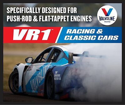 Valvoline VR1 Racing Synthetic SAE 20W-50 High Performance High Zinc Motor Oi...