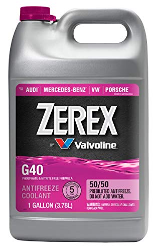 Zerex G40 Phosphate and Nitrite Free 50/50 Prediluted Ready-to-Use Antifreeze/Coolant 1 GA