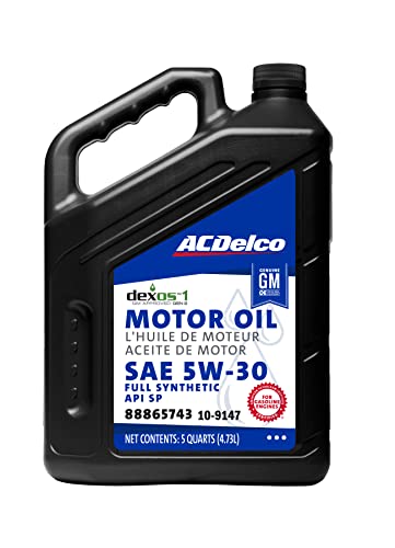 ACDelco GM Original Equipment 10-9147 dexos™1 GEN 2 Full Synthetic 5W-30 Motor Oil - 5 Qt