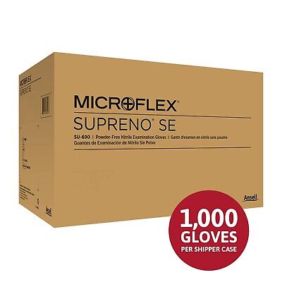 Microflex SU-690 Disposable Nitrile Gloves, Latex-Free, Powder-Free Glove for...