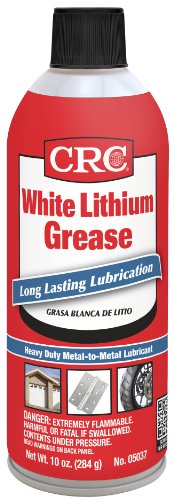 CRC White Lithium Grease 05037  [Pack of 12] 10 Wt. Oz., Long Lasting Lubricant