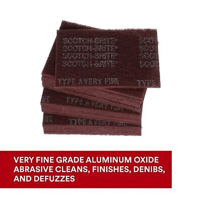 3M Scotch-Brite General Purpose 7447 Hand Pad, Very Fine Grade, 6 in x 9 in, ...
