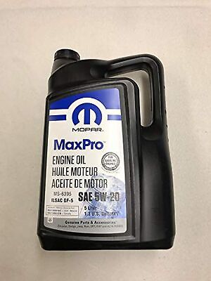 Mopar 5W20 Genuine Engine Oil 5L 68218891AC MS-6395