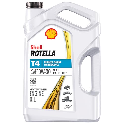 Shell Rotella 550045144-3PK T4 Triple Protection Conventional 10W-30 Diesel Engine Oil (1-Gallon, Case of 3)