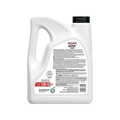 Castrol GTX Diesel 15W-40 CK-4 Motor Oil - 1 Gallon, (Pack of 3)