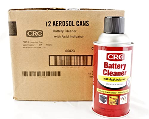 CRC 05023-12PK Battery Cleaner (Acid Indicator 12/11Oz)
