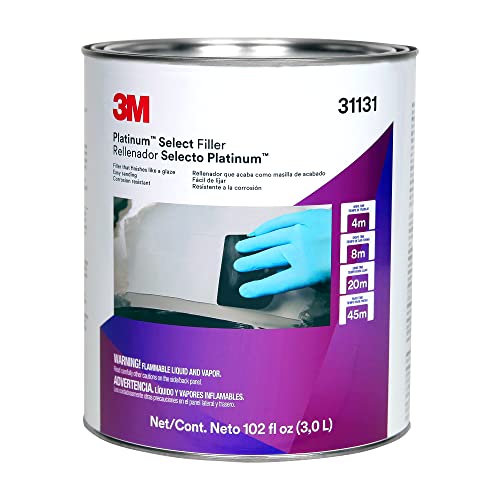 3M Platinum Select Filler 31131, Lightweight, Stain Free, Tack Free, Creamy Formula, 1 gallon (102 fl oz)