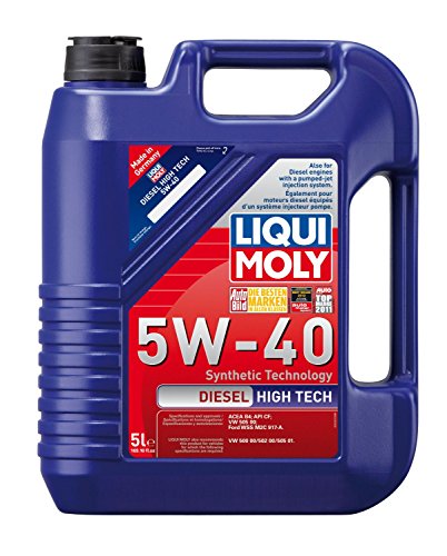 Liqui Moly (2022-4PK) Diesel High Tech Synthetic 5W-40 Motor Oil - 5 Liter, (Pack of 4)