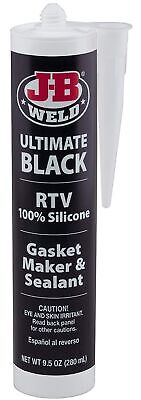 J-B Weld 32929 Ultimate Black RTV Silicone Gasket Maker and Sealant - 9.5 oz.
