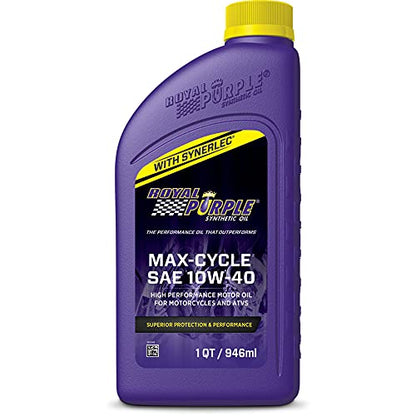 Royal Purple Max Cycle 10W-40 High Performance Synthetic Motorcycle Oil