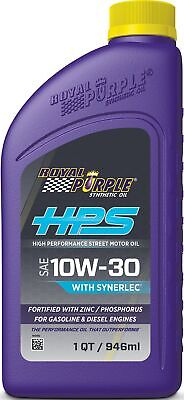 Royal Purple (36130-6PK HPS 10W-30 Synthetic Motor Oil with Synerlec Additive...
