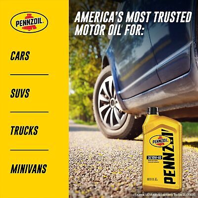 Pennzoil Conventional 10W-40 Motor Oil (1-Quart, Case of 6)