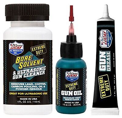 Lucas Extreme Duty 4oz Bore Solvent 10907 - Needle Oiler 10875 - Grease Tube ...