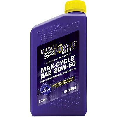 Royal Purple 01316 Max Cycle 20W-50 High Performance Synthetic Motorcycle Oil...