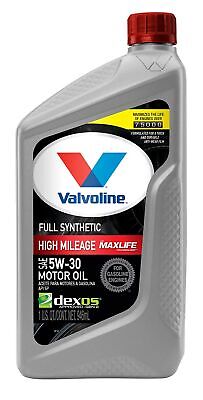 Valvoline Full Synthetic High Mileage with MaxLife Technology SAE 5W-30 Motor...