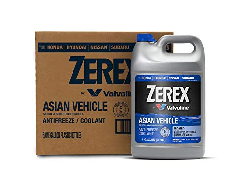 Zerex Asian Vehicle Red Silicate and Borate Free 50/50 Ready-to-Use Antifreeze/Coolant 1 GA