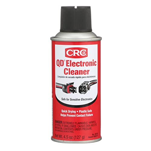 CRC QD Electronic Cleaner 05101  4.5 Wt. Oz., Plastic Safe Cleaner, Safe for Sensitive Electronics