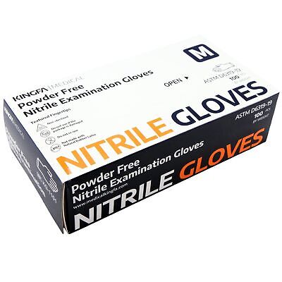 KINGFA Nitrile Medical Exam Gloves - 510(k), Powder Free, Latex Free, 4 mil T...