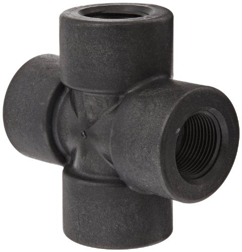 Banjo CR050 Polypropylene Pipe Fitting, Cross, Schedule 80, 1/2" NPT Female