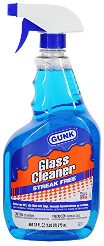 Gunk GC33 Glass Cleaner with Ammonia - 33 fl. oz, Blue